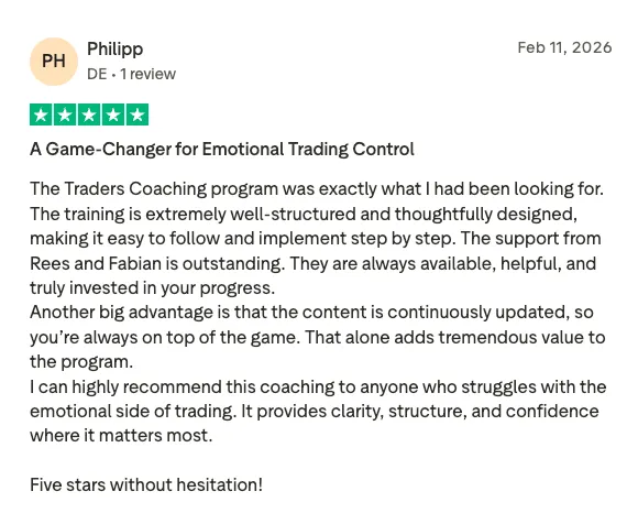 Trustpilot review from Philipp